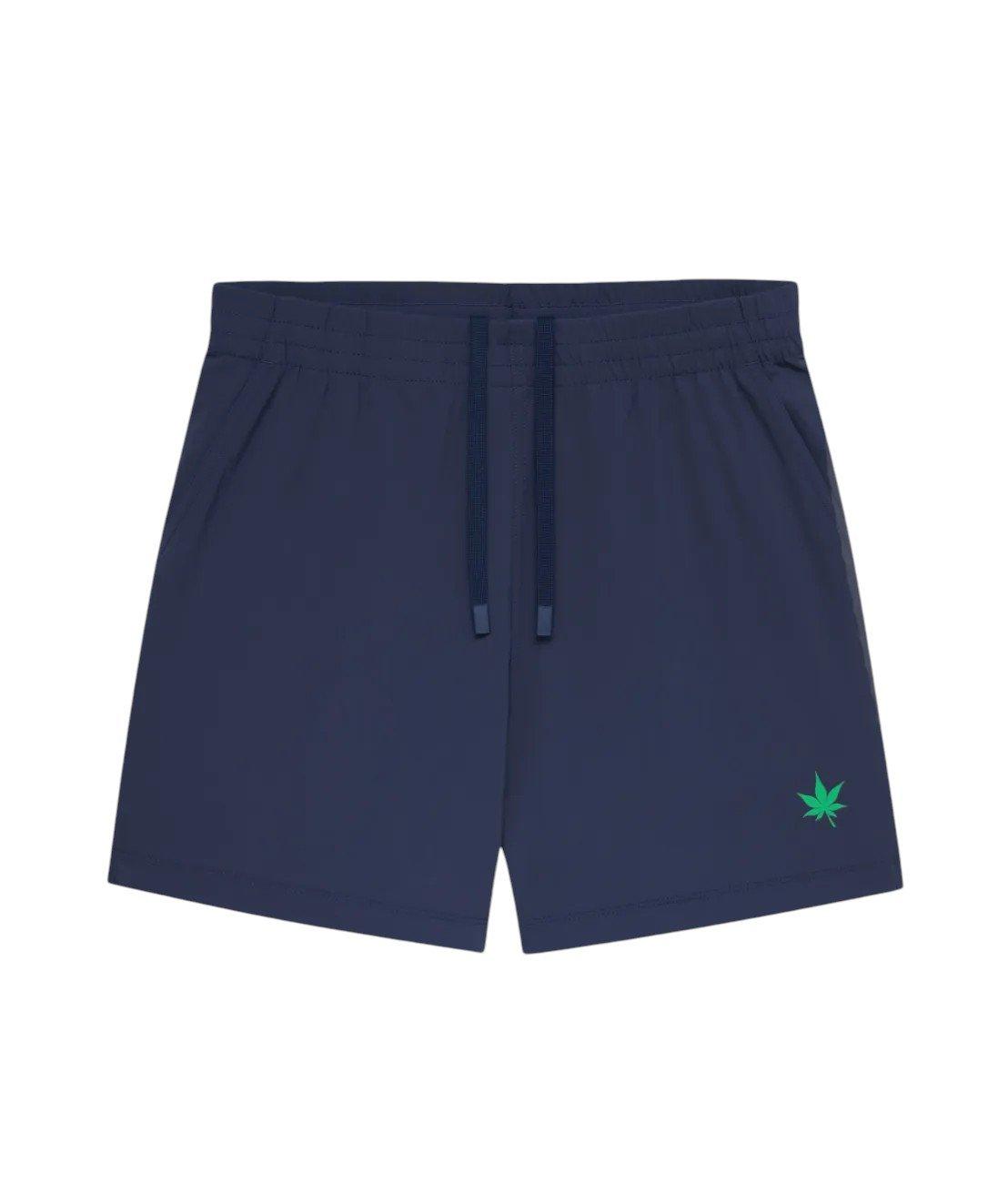 Boast Men's 5" Peak Performance Short - Navy/Green - NAVY/GREEN